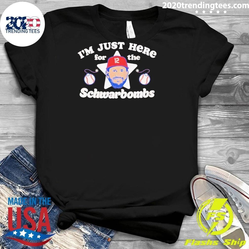 Kyle Schwarber Philadelphia Phillies Baseball I’m Just Here For The Schwarbombs Shirt