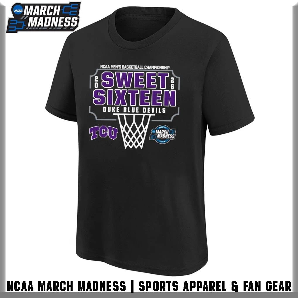 TCU Horned Frogs 2026 NCAA Men’s Basketball Tournament March Madness Sweet Sixteen T-Shirt