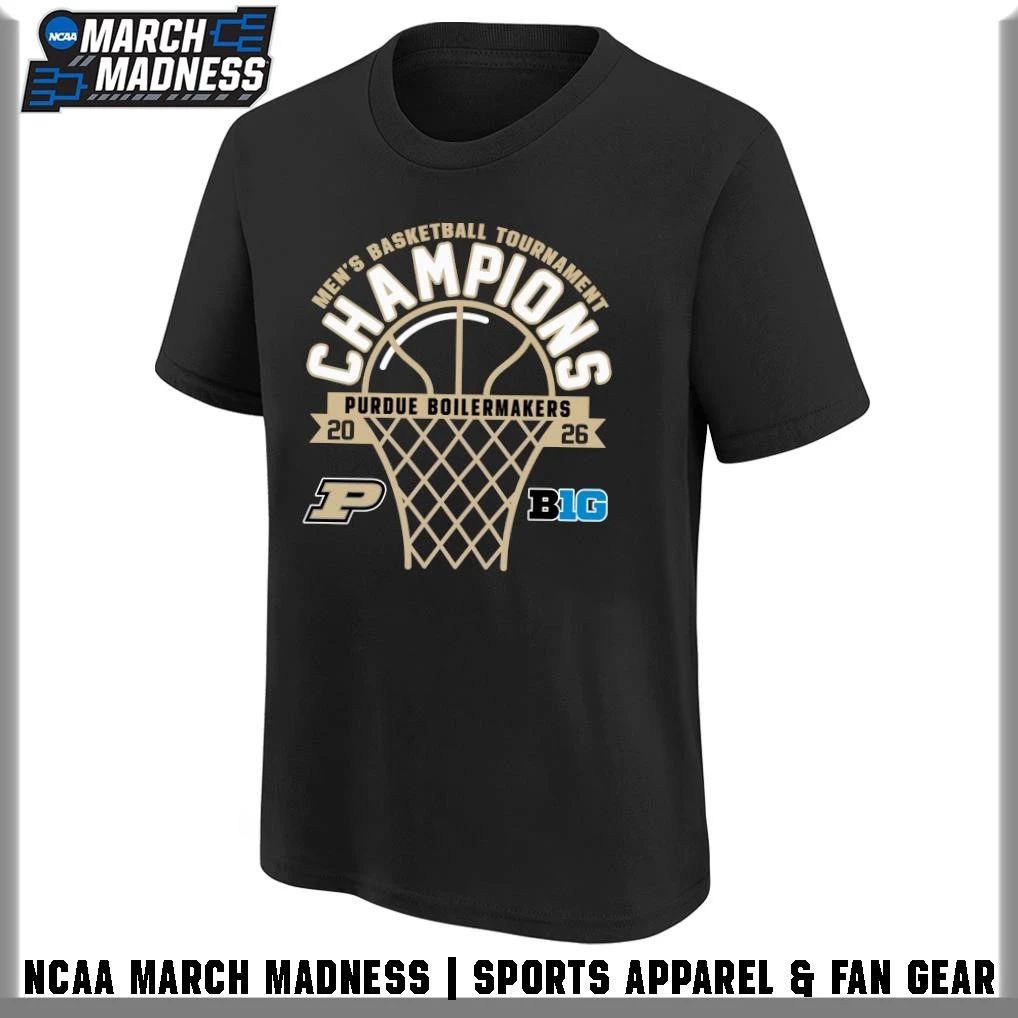 Purdue Boilermakers Men’s Basketball 2026 Big Ten Tournament Champions T-Shirt