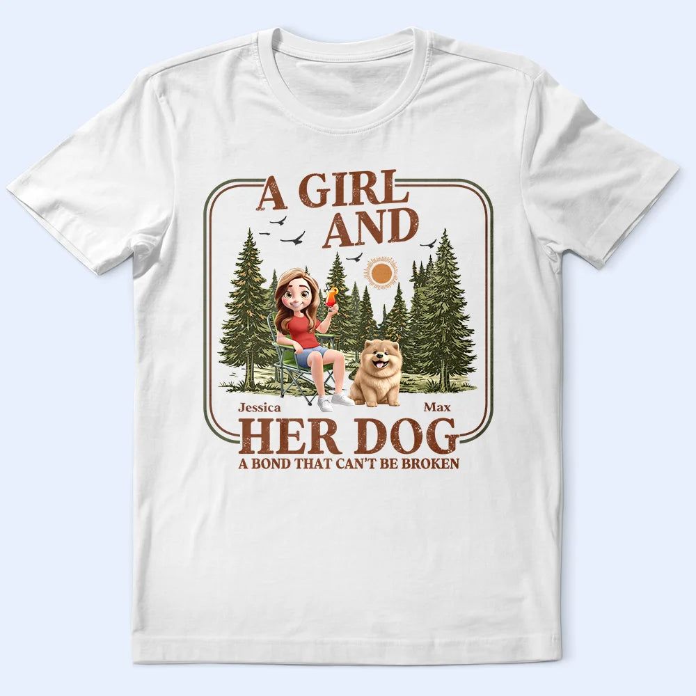Retro Camping A Bond That Can't Be Broken - Personalized T Shirt