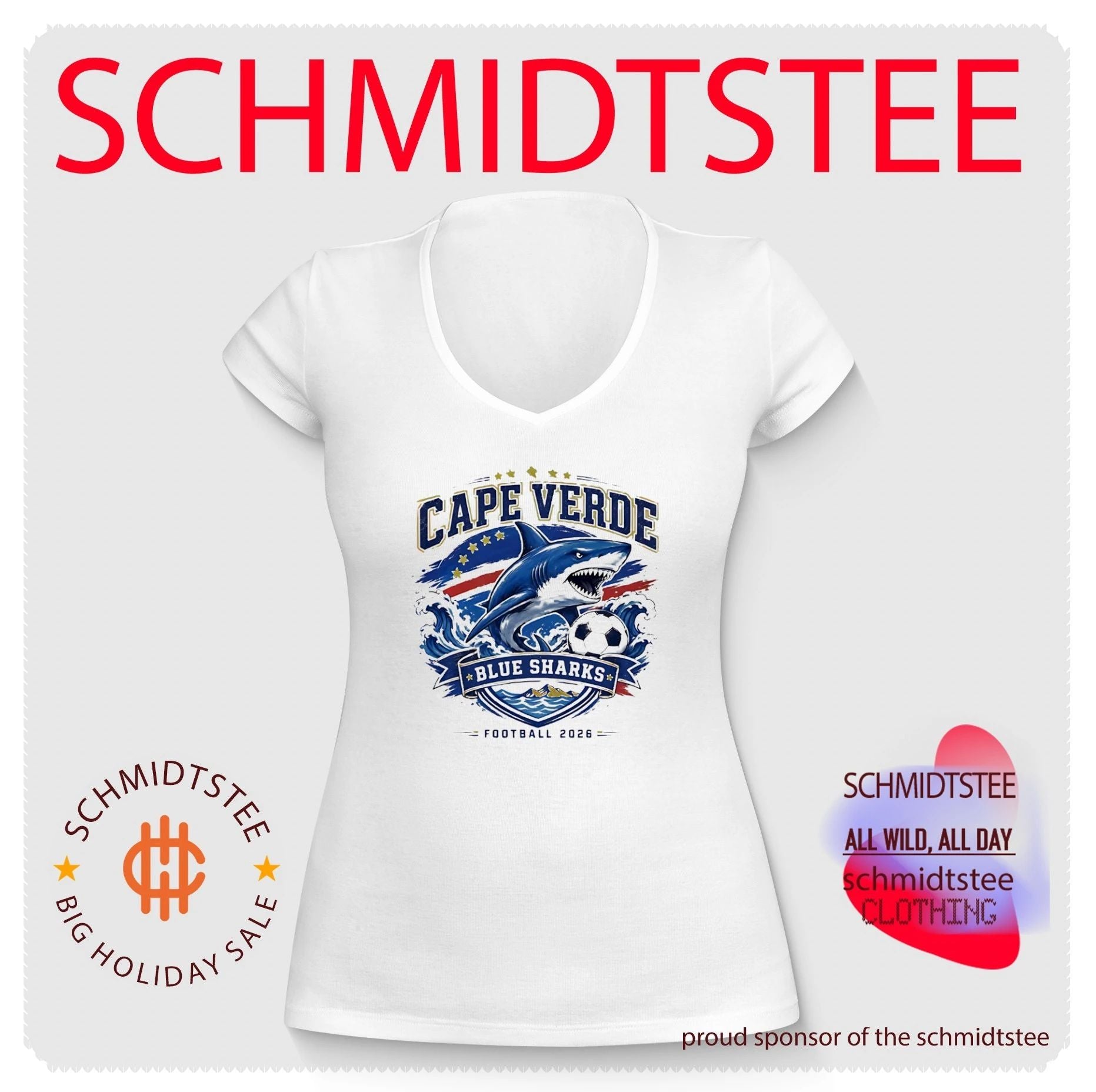 Cape Verde Blue Sharks Football 2026 soccer shirt