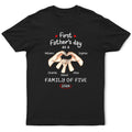 First Time Ever As A Family Of Three - Personalized T Shirt