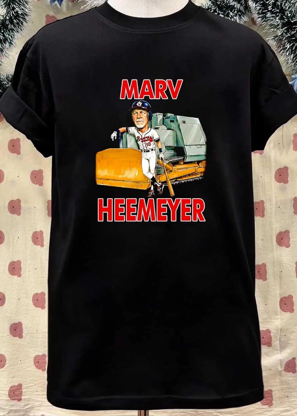 Marv Heemeyer Braves Baseball Player With Bulldozer T-Shirt