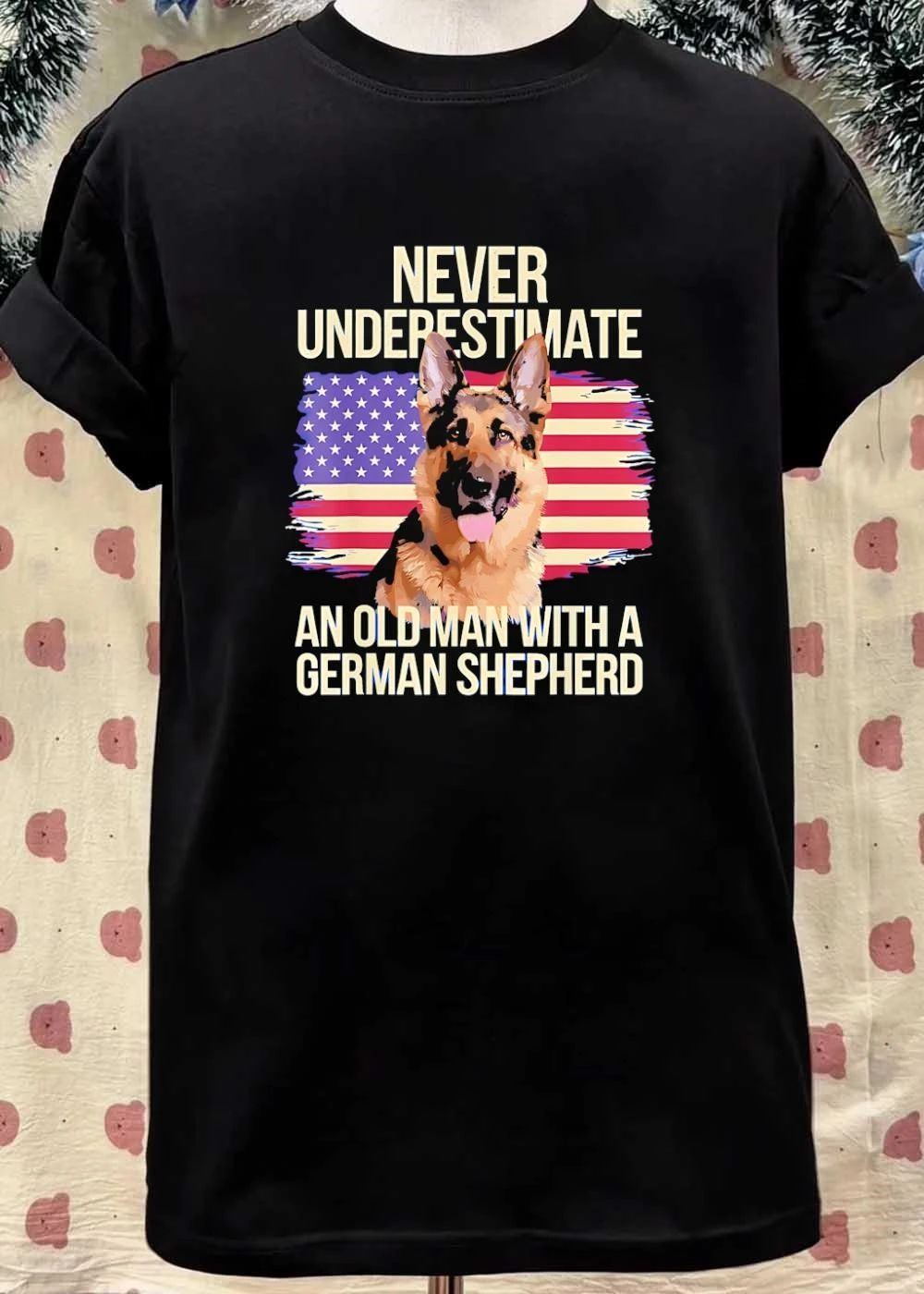 Never Underestimate an Old Man with a German Shepherd T-Shirt
