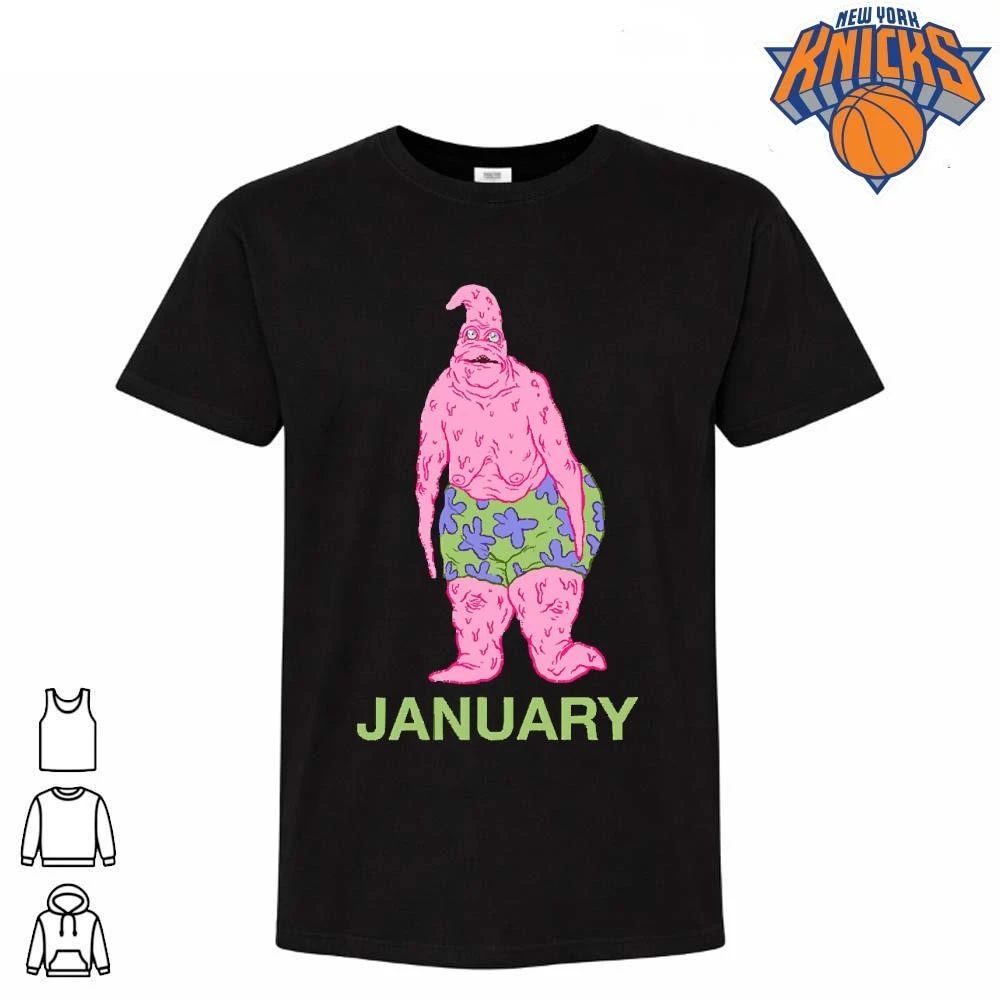 Ugly Patrick Star January Birthday MeatCanyon Style Cursed Mutant Monster Cartoon Character Shirt