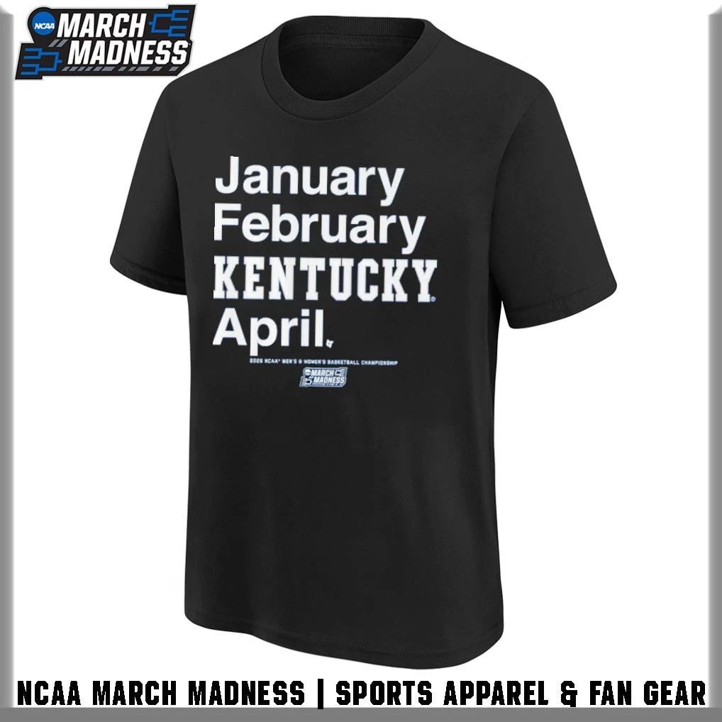 Kentucky Wildcats MBB and WBB 2026 March Madness Month January February April T-Shirt