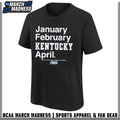 Kentucky Wildcats MBB and WBB 2026 March Madness Month January February April T-Shirt