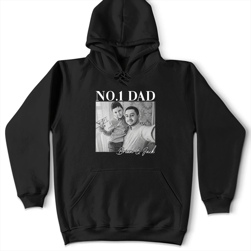 Custom Photo Best Dad Ever - Personalized T Shirt