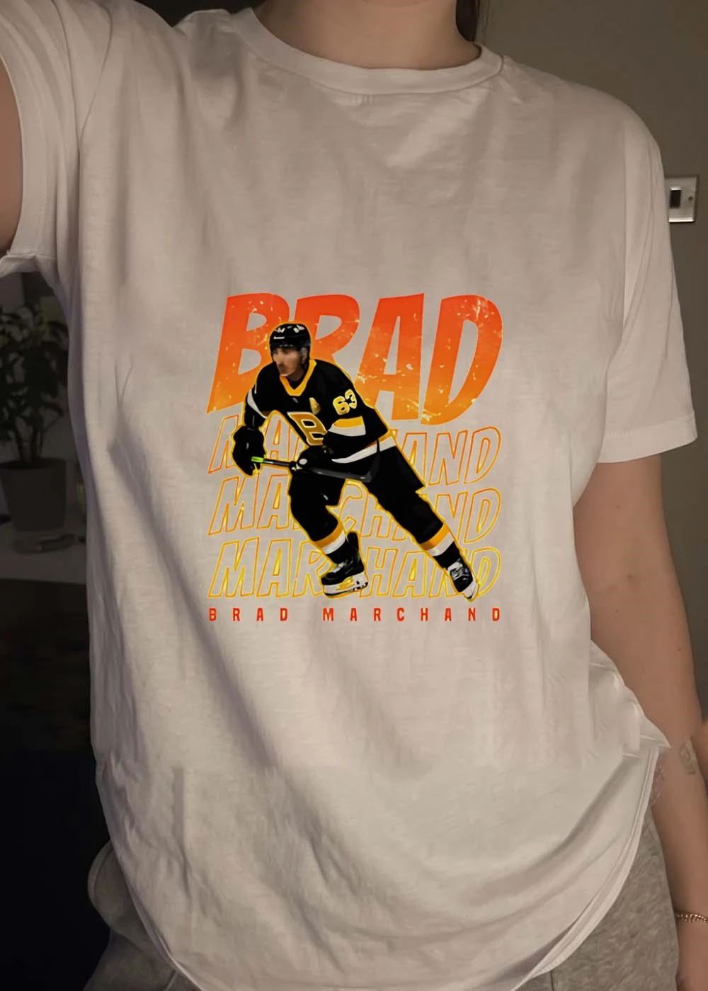 Brad Marchand Skating Boston Bruins Shirt