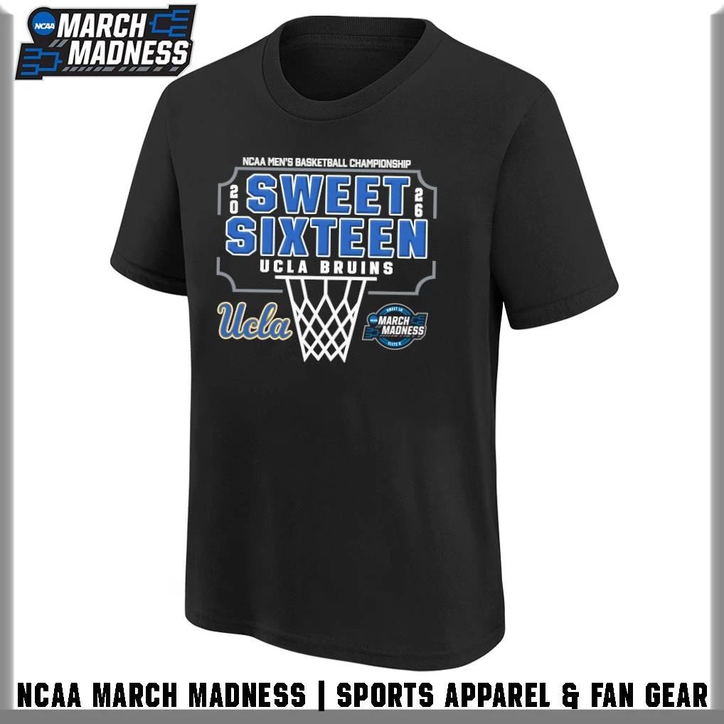 UCLA Bruins 2026 NCAA DI Men’s Basketball Tournament March Madness Sweet 16 Bound T-Shirt