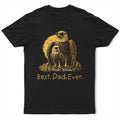 Eagle Father And Kids Retro Style Best Dad Ever - Personalized T Shirt