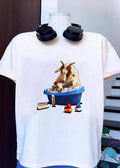 Spain and Argentina Rubber Duckies Goat Bathing Time T-Shirt