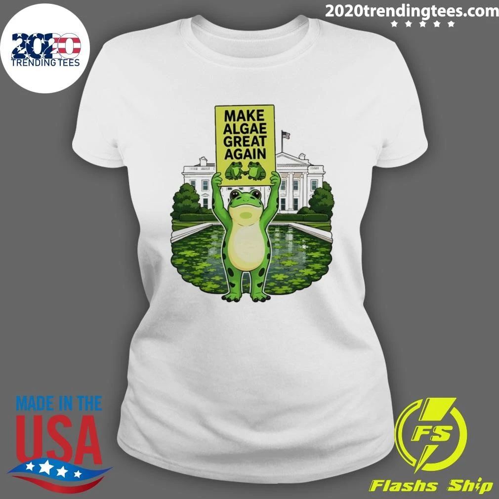 Frogs Team Algae Fdt Make Algae Great Again Patriotic White House 2026 Shirt