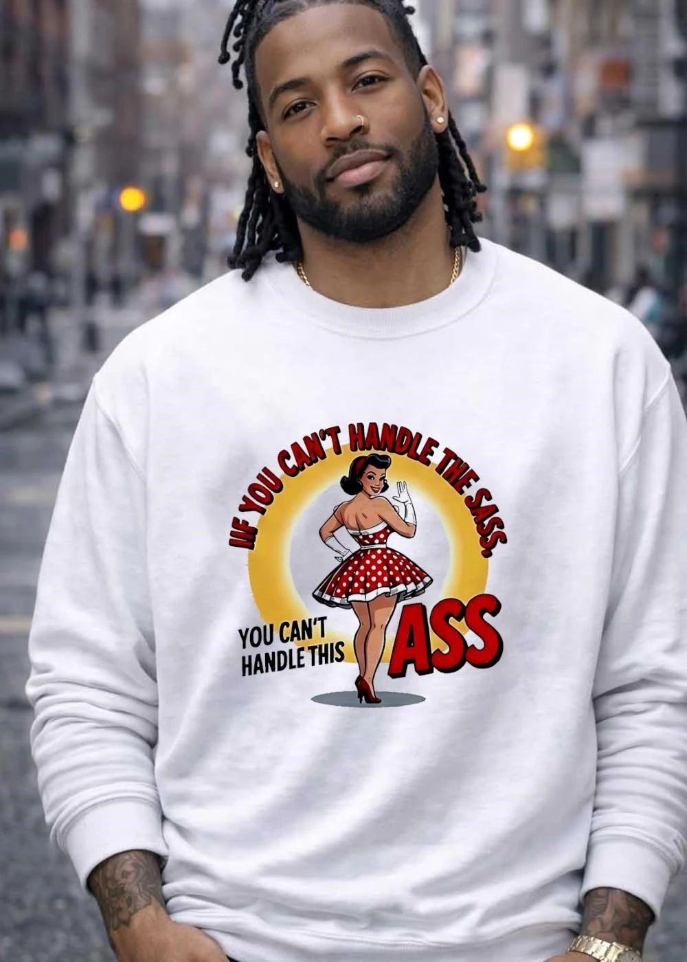 Pin Up Girl Waving Retro Style If You Cant Handle The Sass This T-Shirt
