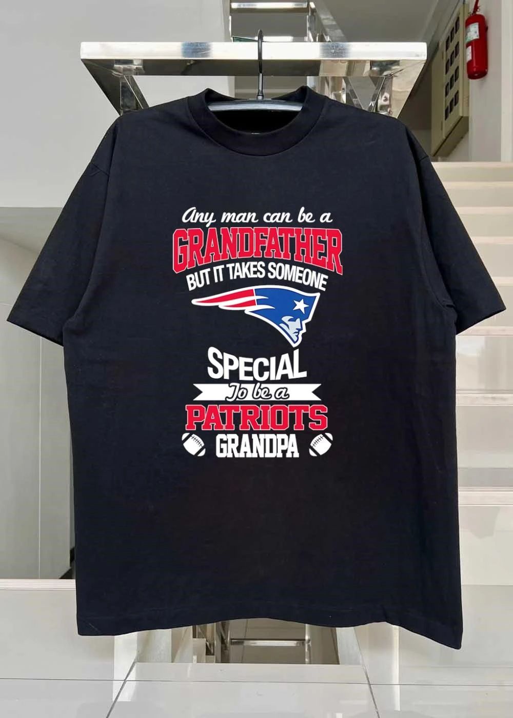 Any Man Can Be A Grandfather But It Takes Special Patriots shirt