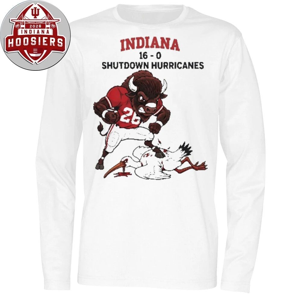 IU Football Dominant Win Mascot 2026 Tee Shirt