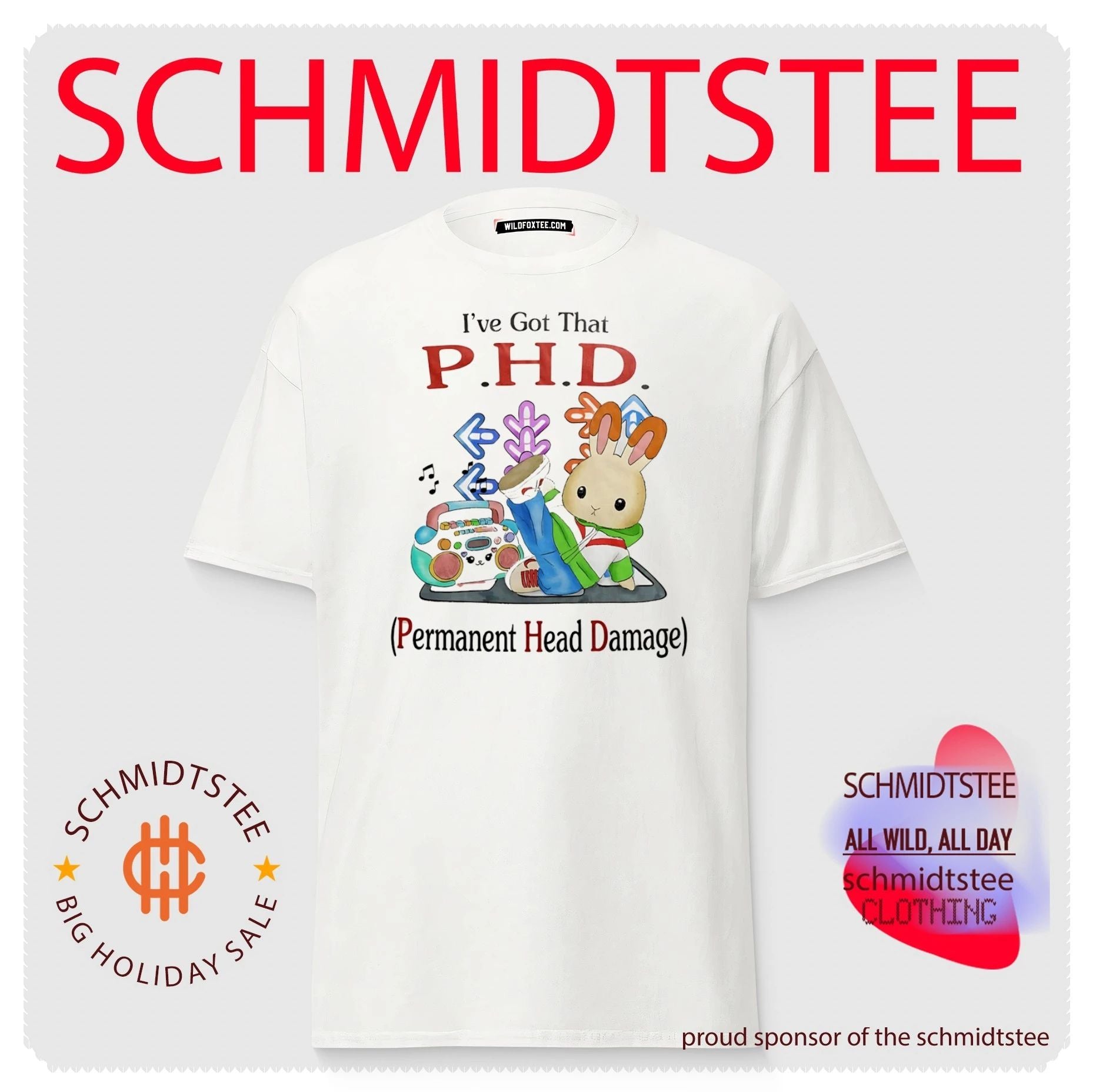 I’ve Got That PHD Permanent Head Damage Bunny Dance shirt