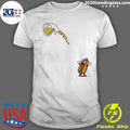 Hotdog Beer Chug American Flag 4th Of July Shirt