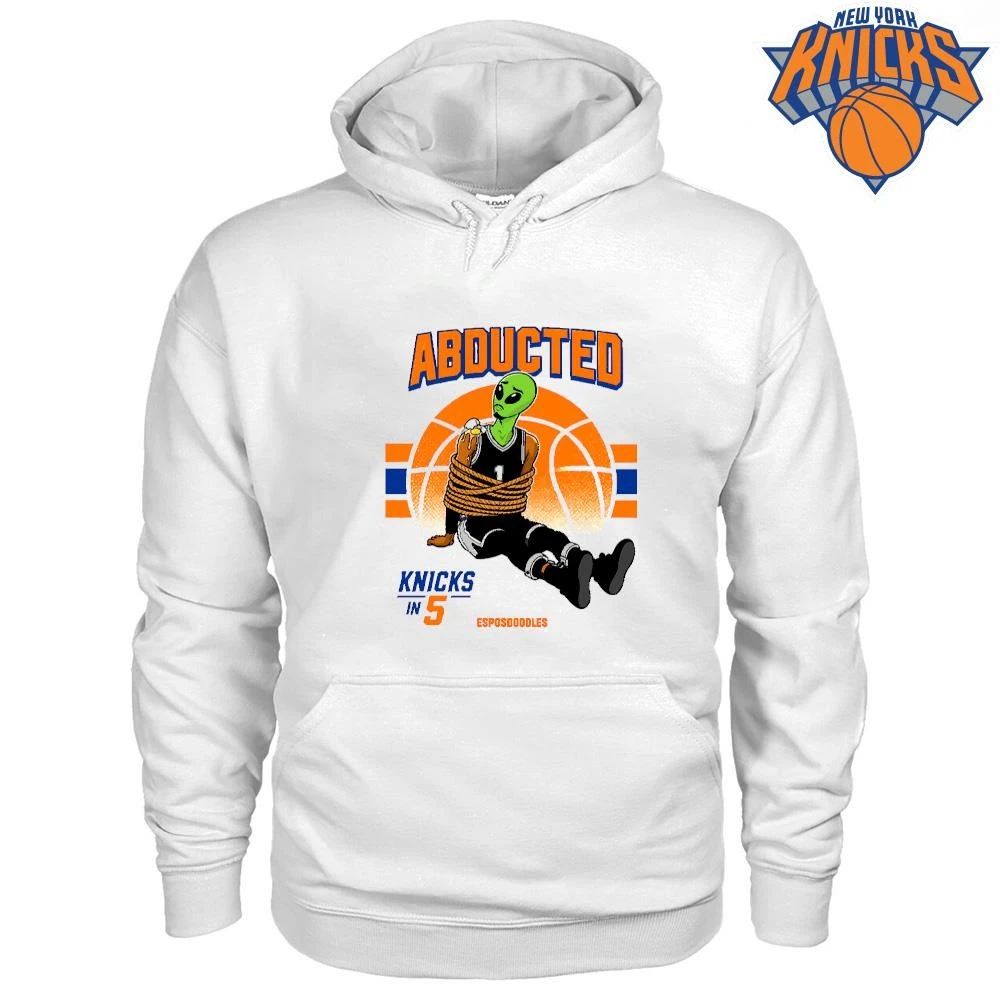 Abducted Knicks In 5 Esposdoodles Alien Basketball Shirt
