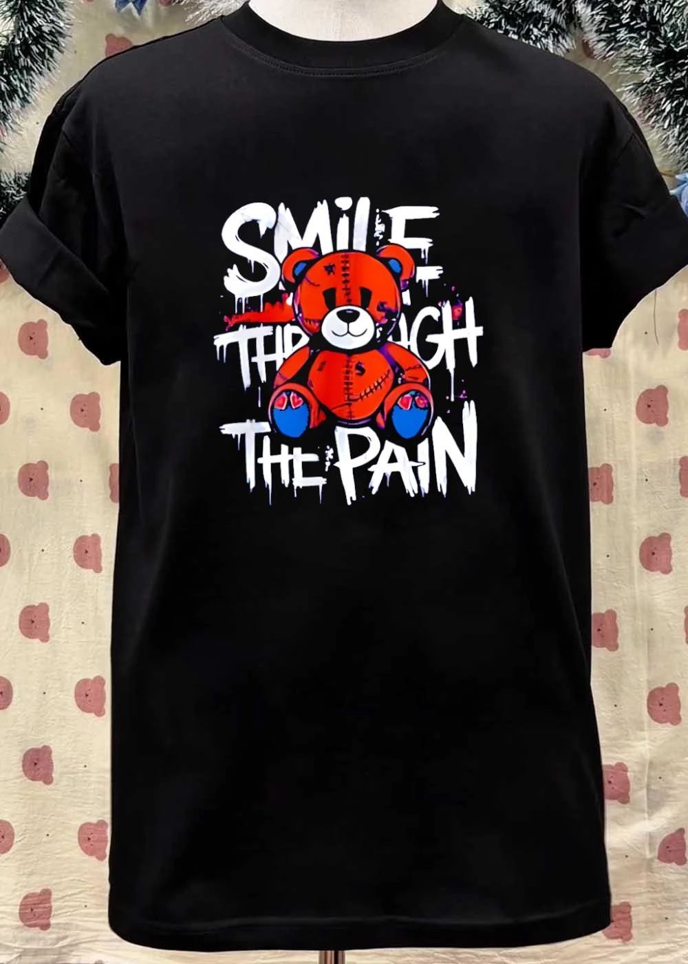Smile Through the Pain Bear T-Shirt