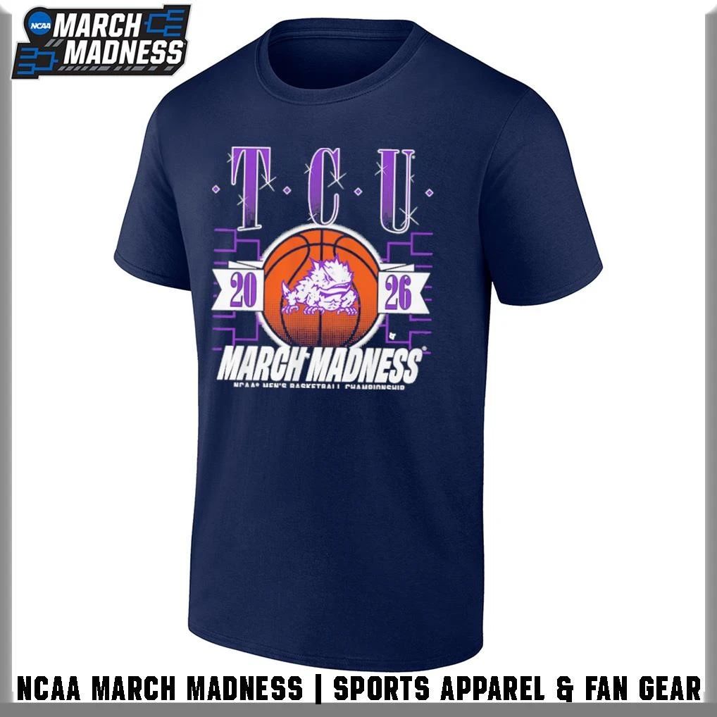 TCU Horned Frogs Men’s Basketball 2026 NCAA Division I Championship March Madness Bound T-Shirt