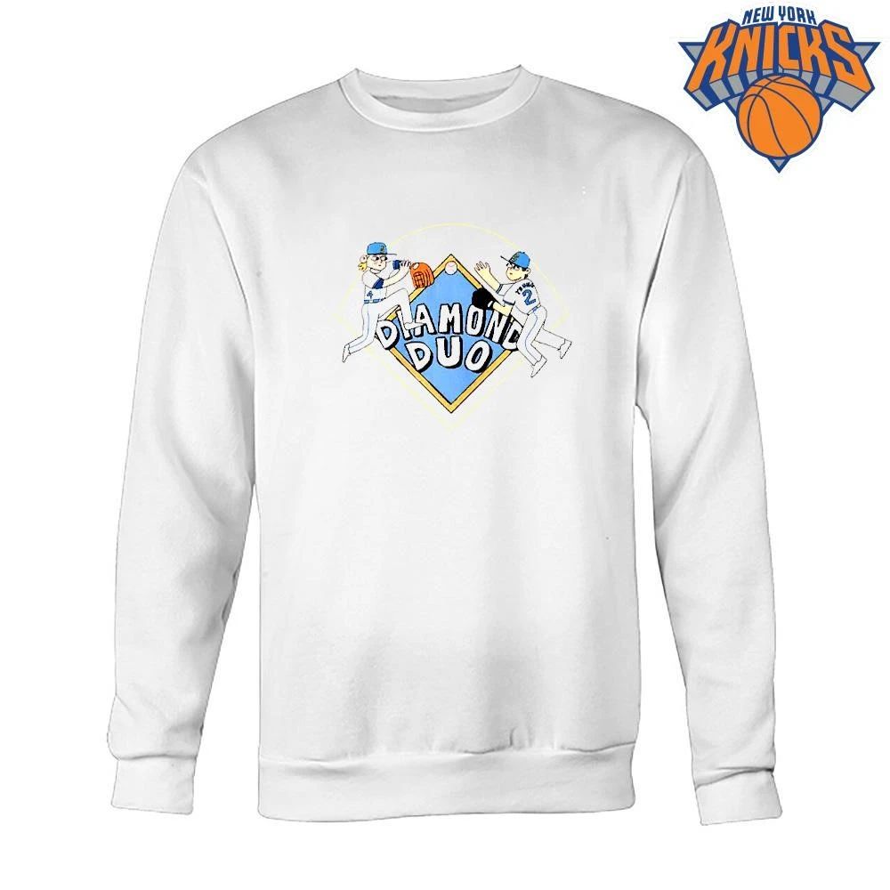 Diamond Duo Baseball Players Graphic Cartoon Sports Fan Merchandise Shirt