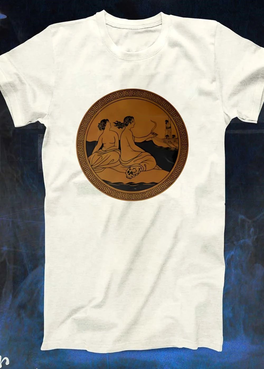 Odyssey Siren Song Greek Mythology Art Ancient Pottery Style T-Shirt