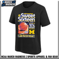 Michigan Wolverines Something Inked 2026 NCAA March Madness Sweet 16 Bound T-Shirt