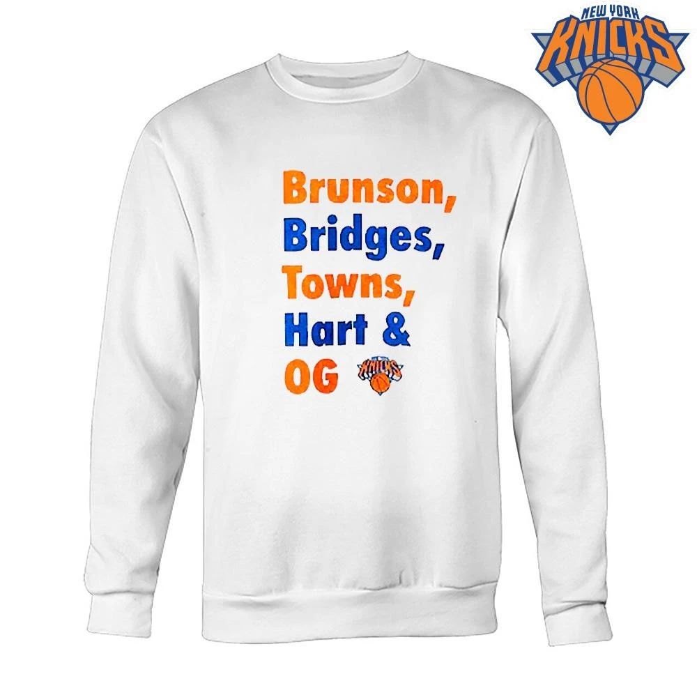 Brunson Bridges Towns Hart OG Knicks Championship Shirt
