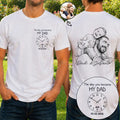 Custom Photo Pencil Sketch The Moment You Became My Dad - Personalized T Shirt