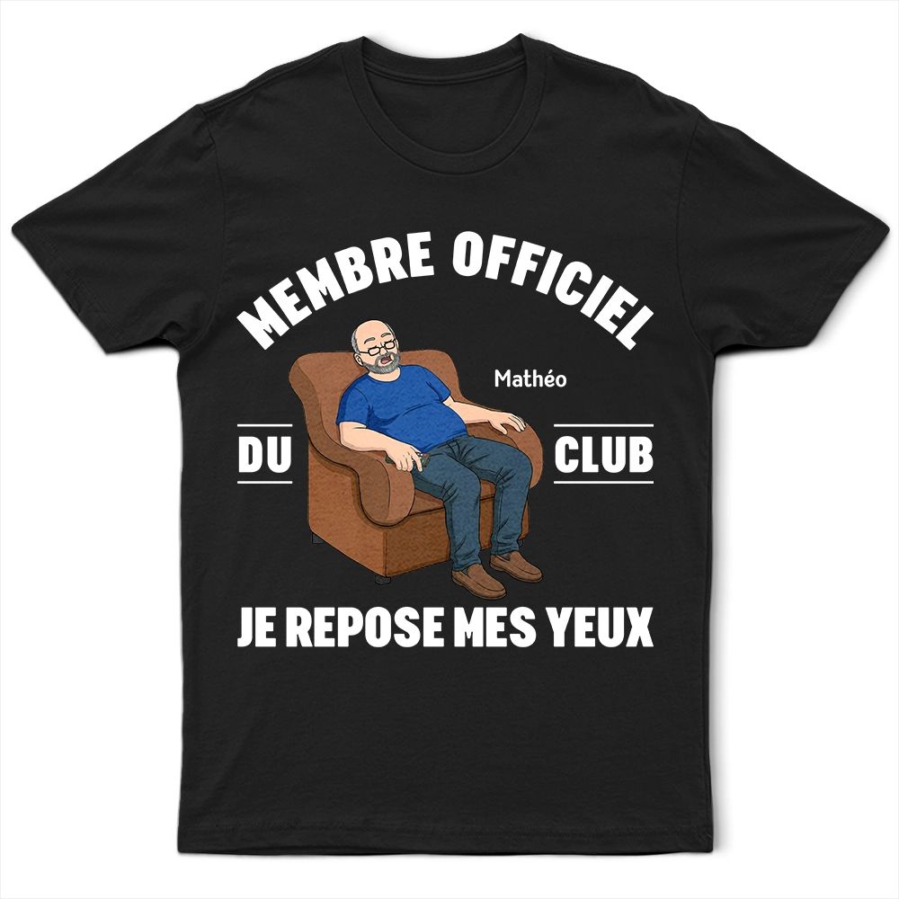 Je Repose Mes Yeux - T-Shirt Personnalisé