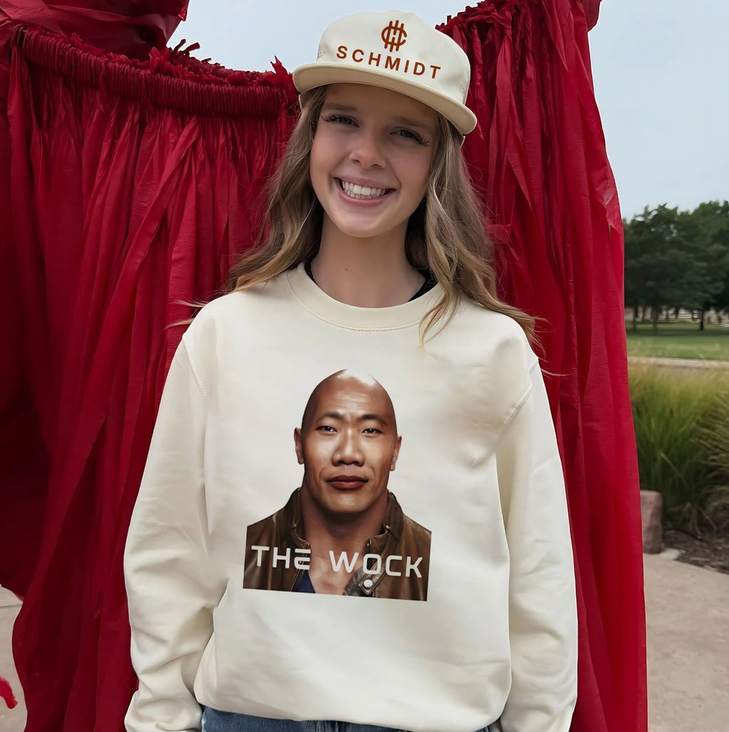 The Wock parody of The Rock shirt