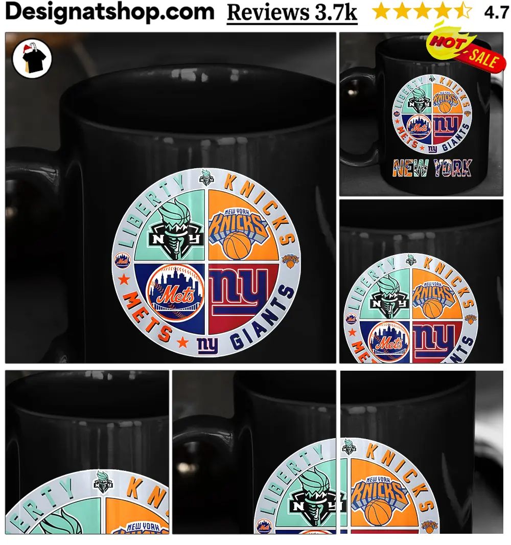 New York Liberty Knicks Mets Giants Basketball Baseball Football Team Logo Shirt