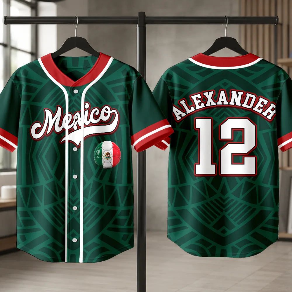 National Pride for Soccer Lovers - Personalized Baseball Jersey Shirt