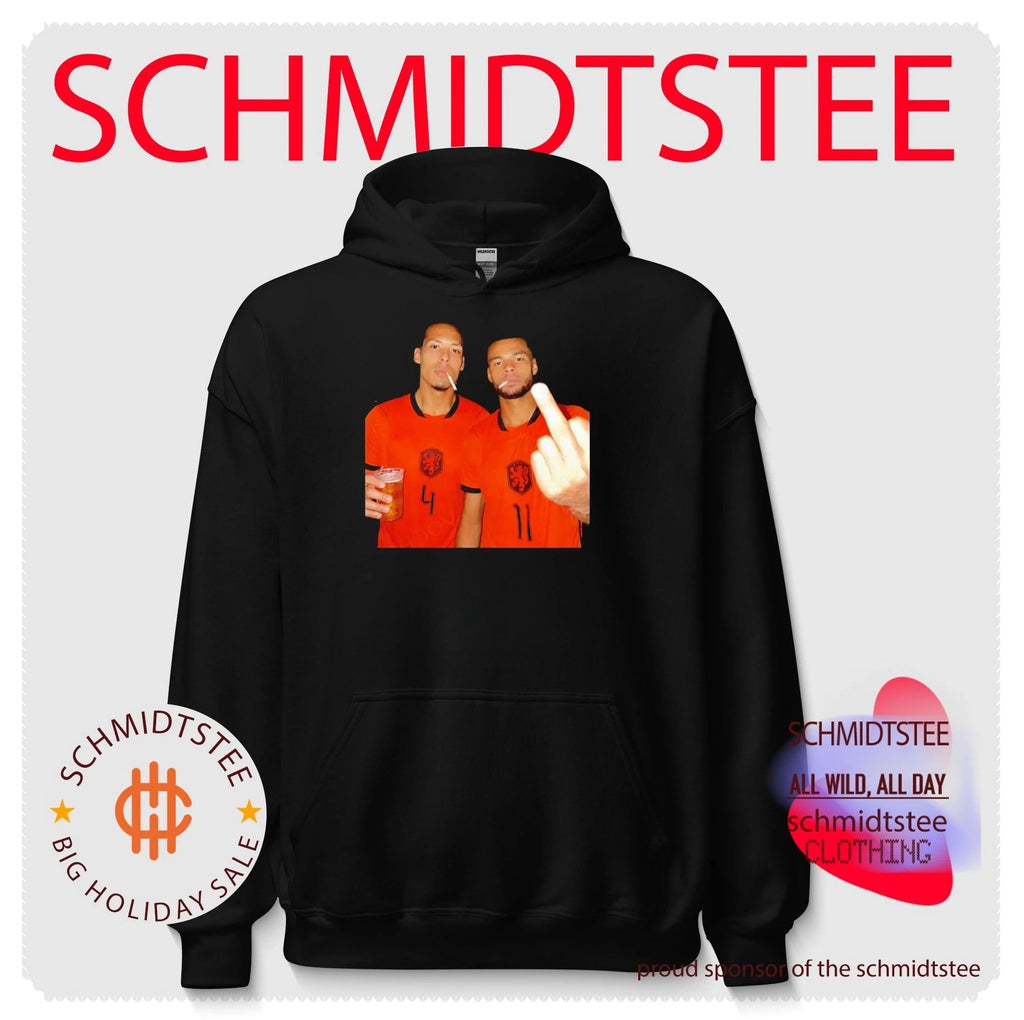 Virgil van Dijk and Cody Gakpo Netherlands National Team middle finger shirt