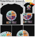 New York Liberty Knicks Mets Giants Basketball Baseball Football Team Logo Shirt