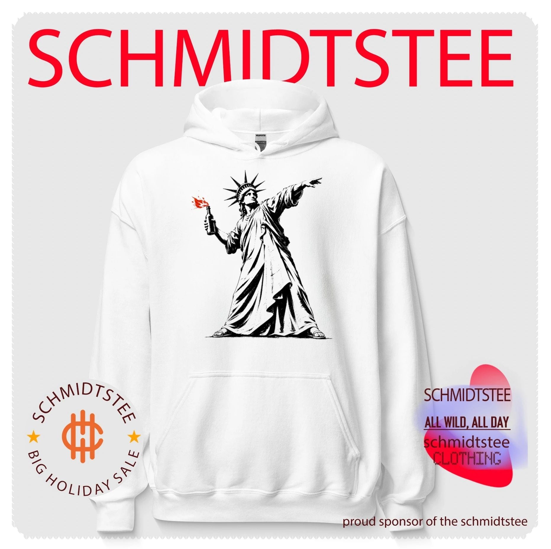 Liberty Unleashed Statue of Liberty Molotov Cocktail shirt