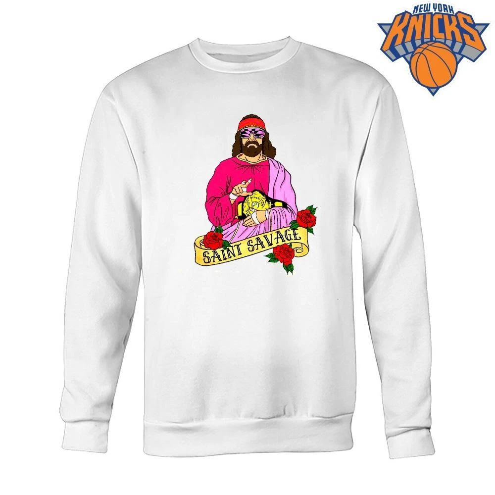 Saint Savage Macho Man Randy Savage Wrestling Champion Religious Parody shirt