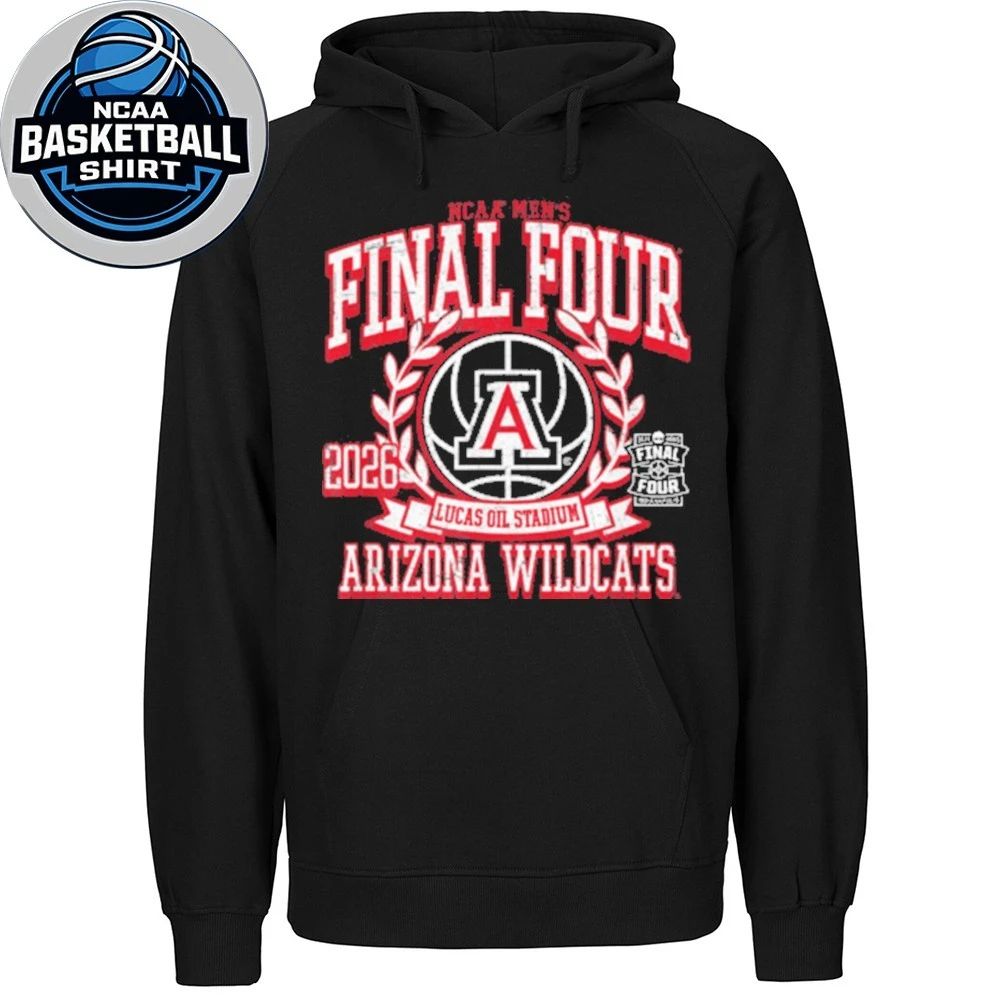 Arizona Wildcats Final Four Lucas Oil Stadium 2026 NCAA Men’s March Madness Indianapolis New Trending Logo T-Shirt