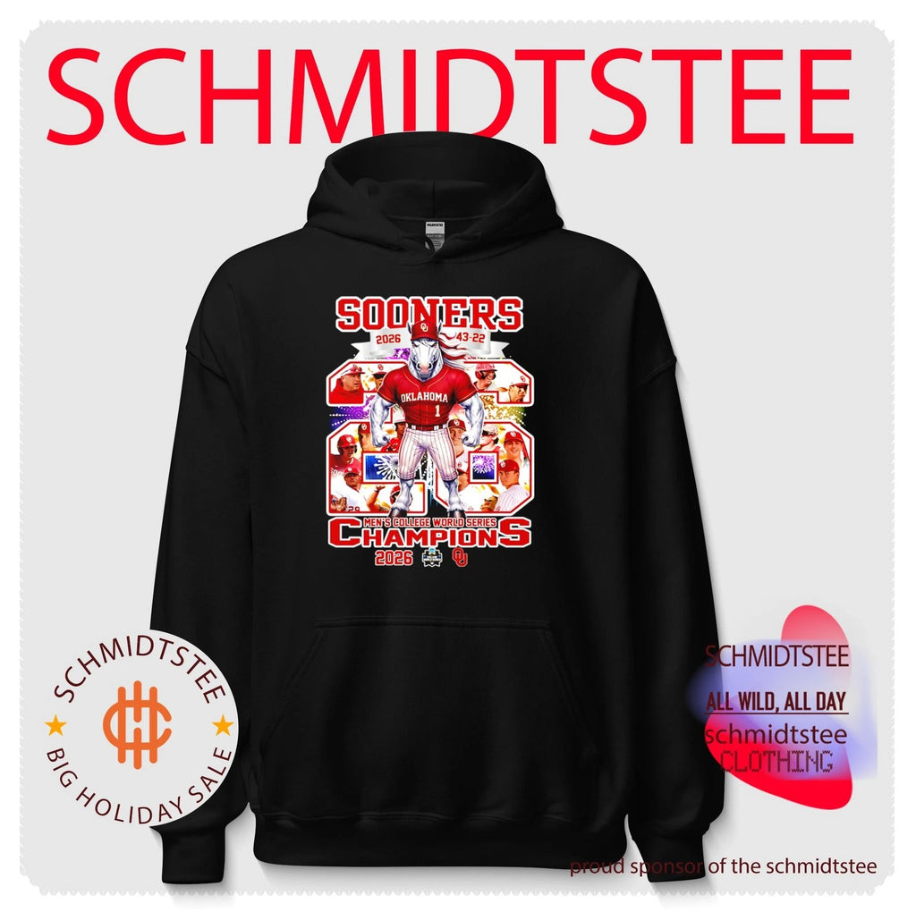 Oklahoma Sooners baseball 2026 MCWS Boomer Sooner Champions mascot shirt