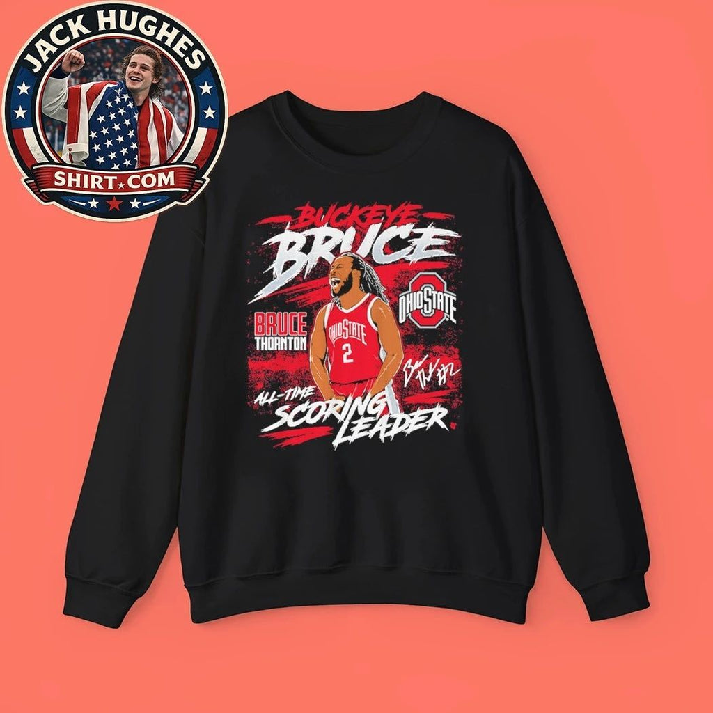 The NIL Store Ohio State Basketball Shirt Bruce Thornton All-Time Leading Scorer Graphic T-Shirt