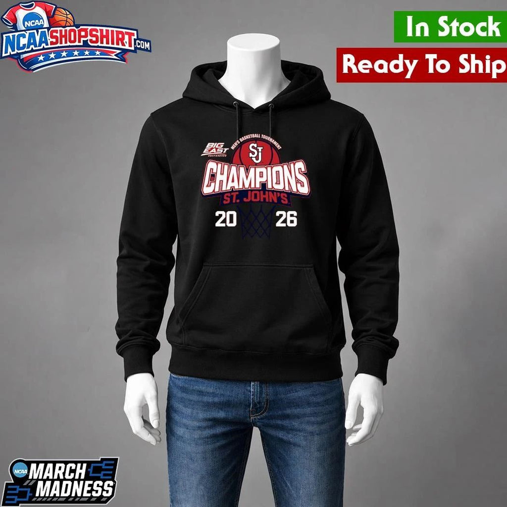 St. John’s Red Storm 2026 Big East Men’s Basketball Tournament Champions Shirt