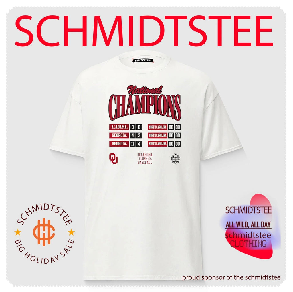 Oklahoma Sooners 2026 NCAA Baseball Men’s College World Series Champions Schedule shirt