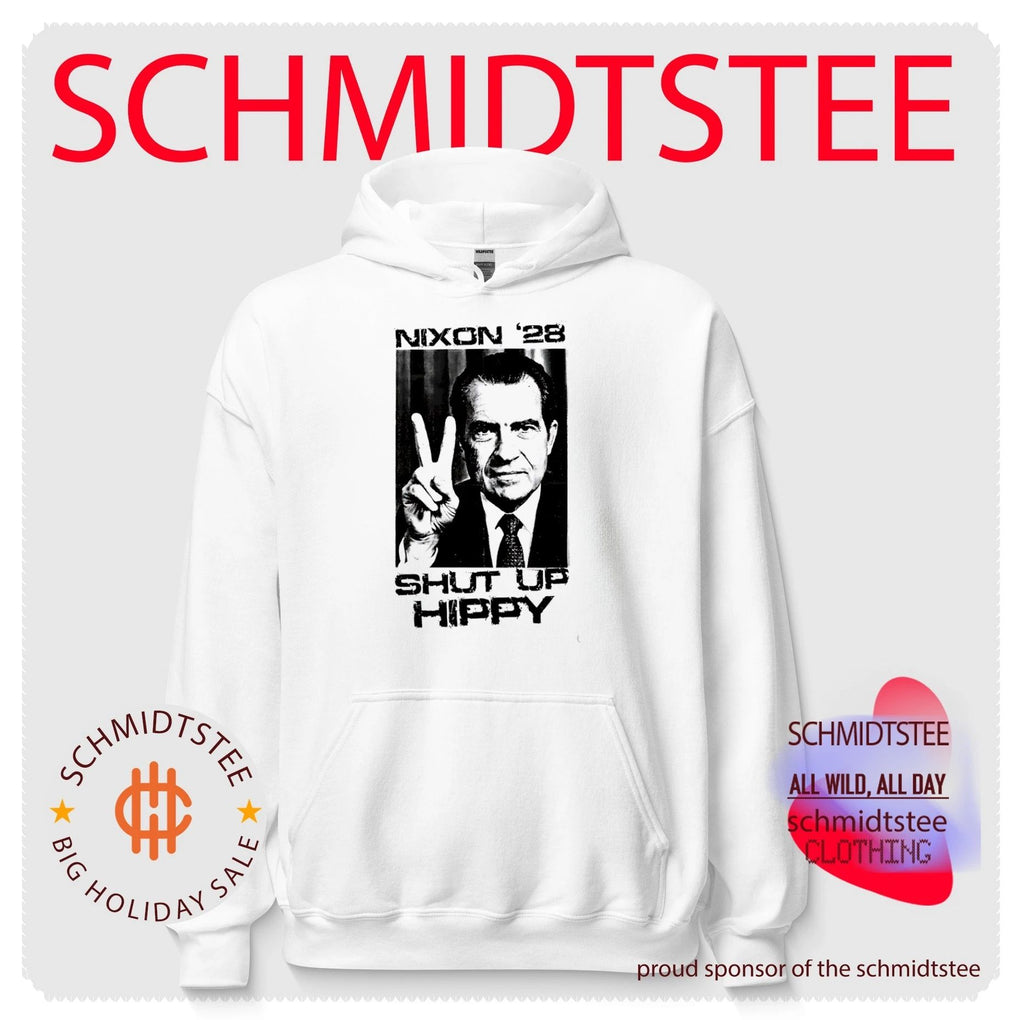 Nixon ’28 Shut Up Hippy Presidential Campaign shirt