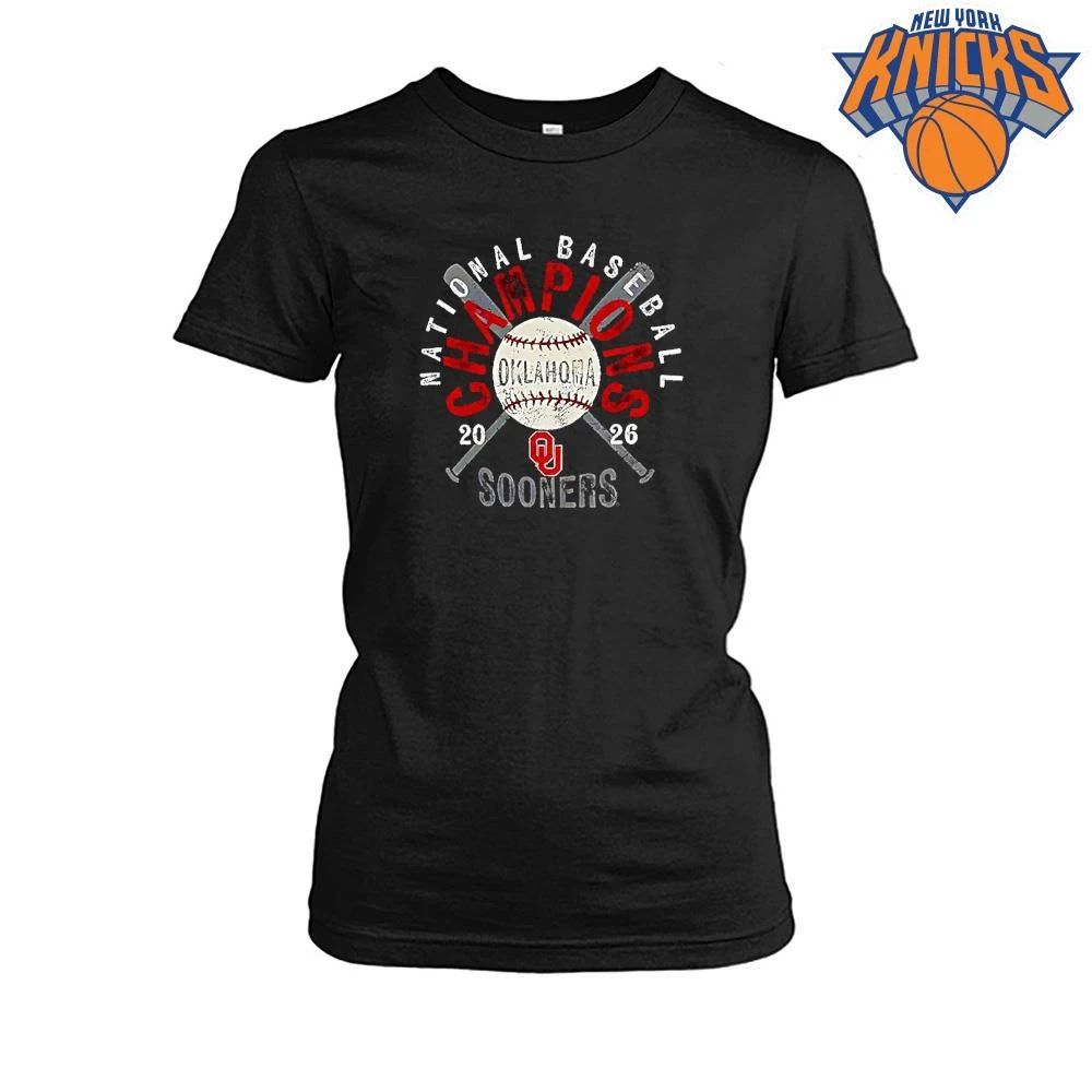 Oklahoma Sooners 2026 Ncaa Baseball Mens College World Series Champions Distressed Shirt