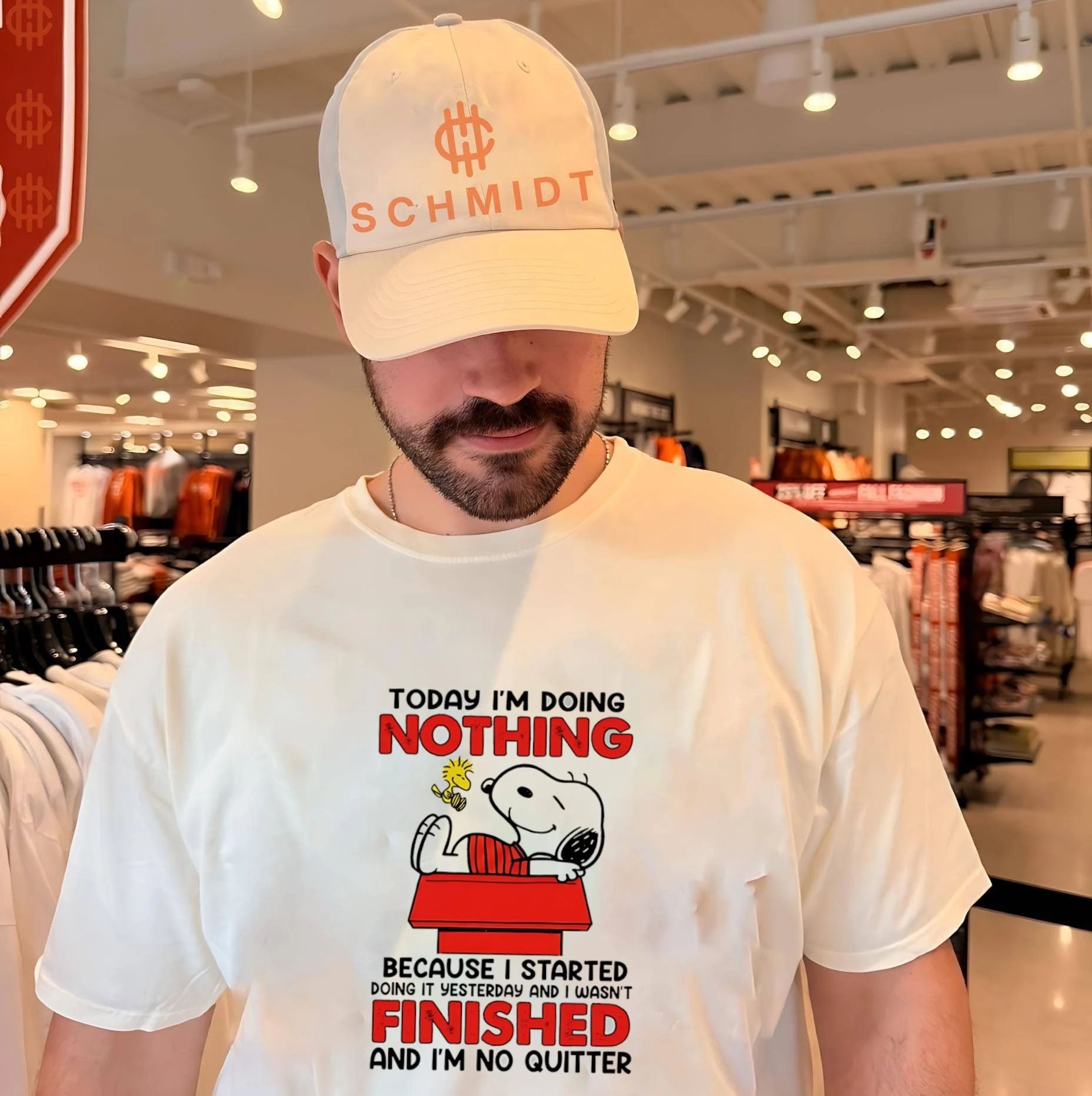 Today I’m doing nothing because I started doing it yesterday and I wasn’t finished and I’m no quitter shirt
