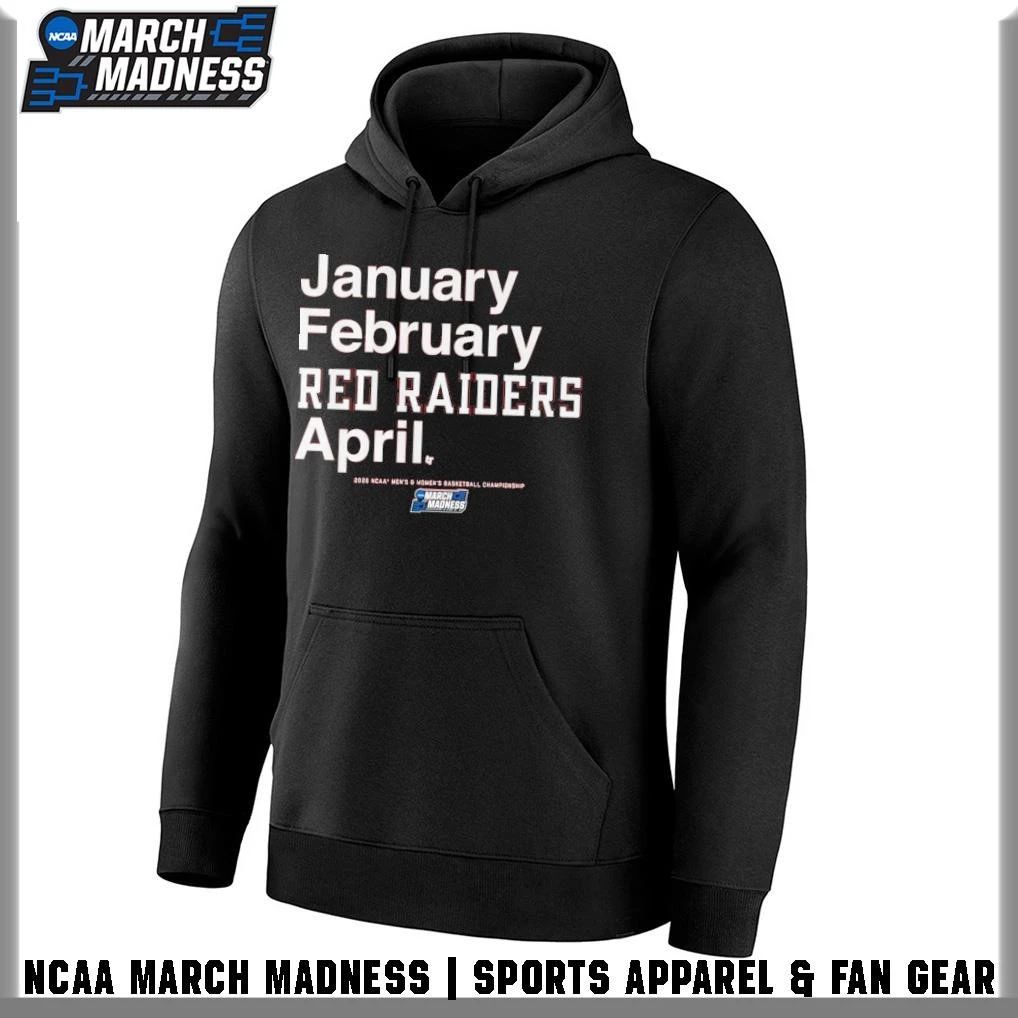 Texas Tech Red Raiders Men’s and Women’s Basketball 2026 March Madness Month T-Shirt