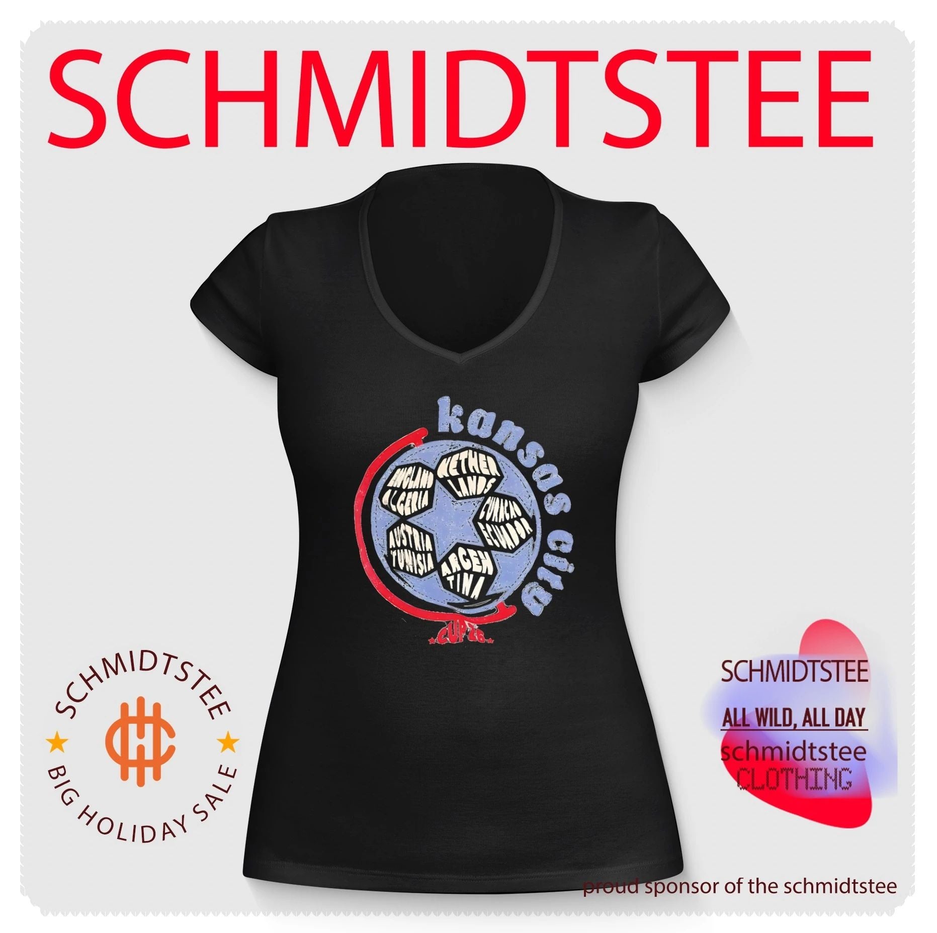 Kansas City World Stage soccer ball graphic shirt