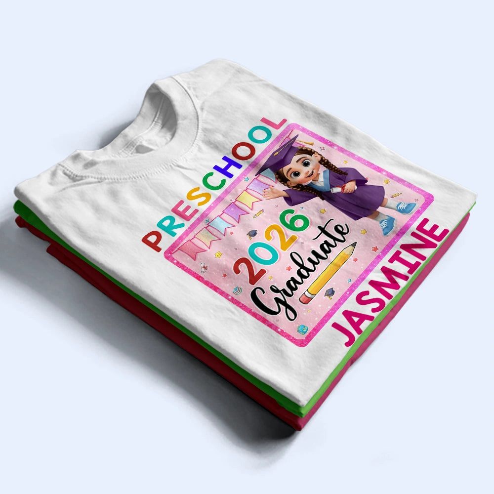Cute Graduation Kid Kindergarten Preschool - Personalized T Shirt