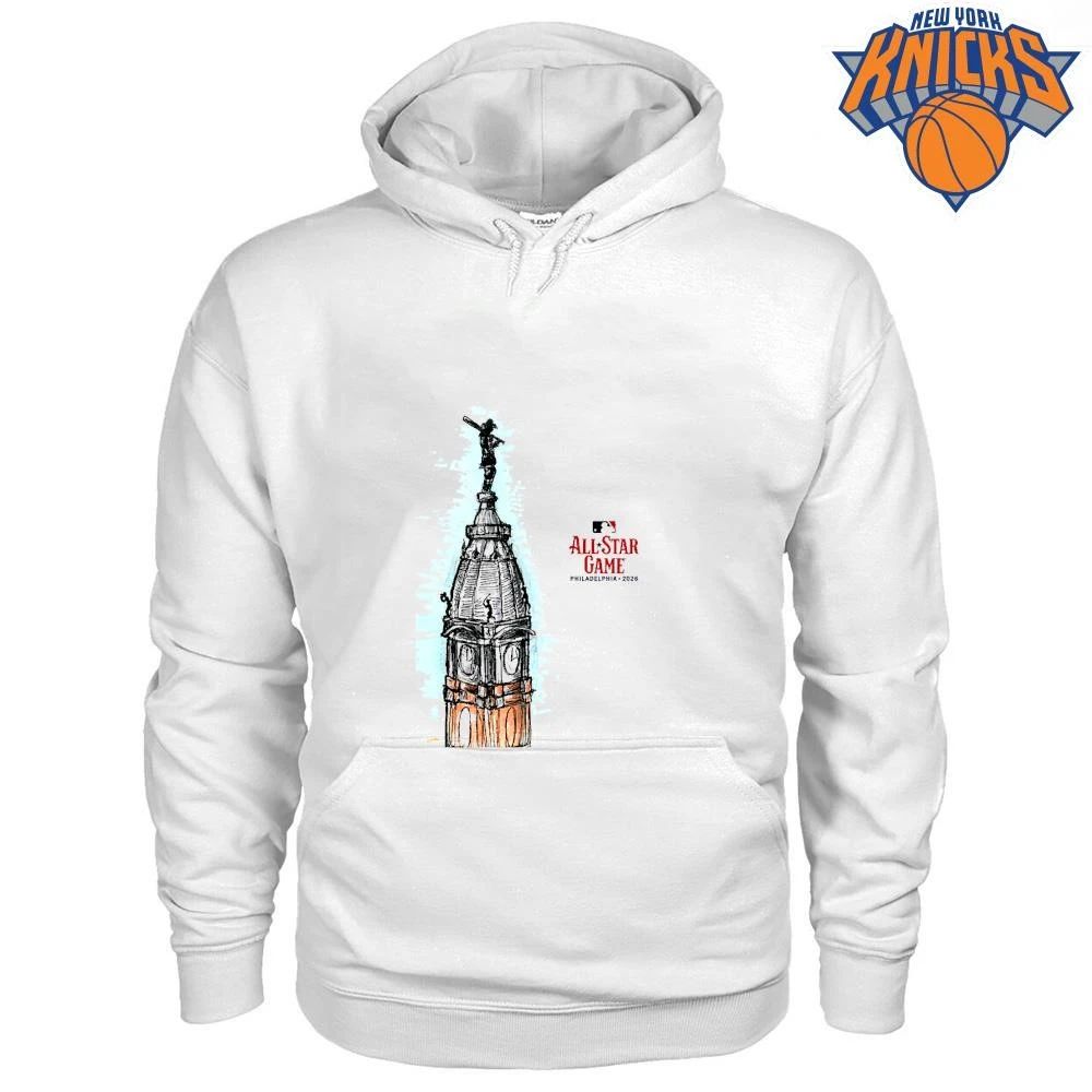 MLB All Star Game Philadelphia 2026 City Hall Tower Sketch shirt